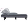 Sofá cama en forma de L terciopelo gris oscuro 255x140x70 cm en Sofás | Comprar online en Foru.es