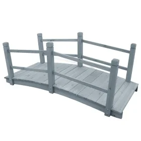 Garden bridge solid gray fir wood 140x60x56 cm by vidaXL, garden bridges - Ref: Foro24-310040, Price: 157,05 €, Discount: %