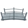 Puente de jardín madera maciza de abeto gris 140x60x56 cm de vidaXL, Puentes de jardín - Ref: Foro24-310040, Precio: 175,14 €...