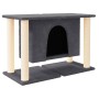 Rascador para gatos con postes de sisal gris oscuro 50 cm de vidaXL, Mobiliario para gatos - Ref: Foro24-171659, Precio: 62,4...