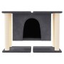 Rascador para gatos con postes de sisal gris oscuro 50 cm de vidaXL, Mobiliario para gatos - Ref: Foro24-171659, Precio: 62,4...