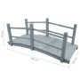 Puente de jardín madera maciza de abeto gris 140x60x56 cm de vidaXL, Puentes de jardín - Ref: Foro24-310040, Precio: 157,05 €...