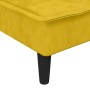 Sofá cama en forma de L terciopelo amarillo 255x140x70 cm en Sofás | Comprar online en Foru.es