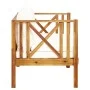 Banco de jardín 2 plazas con cojines madera maciza acacia 122cm de vidaXL, Bancos de jardín - Ref: Foro24-310307, Precio: 268...
