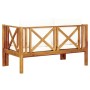 Banco de jardín 2 plazas con cojines madera maciza acacia 122cm de vidaXL, Bancos de jardín - Ref: Foro24-310307, Precio: 289...