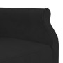 Sofá cama en forma de L terciopelo negro 271x140x70 cm en Sofás | Comprar online en Foru.es