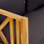 Banco jardín 2 plazas con cojines madera maciza acacia 122 cm de vidaXL, Bancos de jardín - Ref: Foro24-310308, Precio: 269,6...