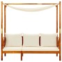 Banco de jardín con toldo madera maciza de acacia de vidaXL, Bancos de jardín - Ref: Foro24-310320, Precio: 263,15 €, Descuen...