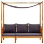 Banco de jardín con toldo madera maciza de acacia de vidaXL, Bancos de jardín - Ref: Foro24-310321, Precio: 204,04 €, Descuen...