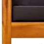 Banco de jardín con toldo madera maciza de acacia de vidaXL, Bancos de jardín - Ref: Foro24-310321, Precio: 201,54 €, Descuen...