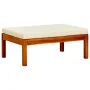 Reposapiés de jardín 2 unidades madera maciza de acacia de vidaXL, Otomanas de exterior - Ref: Foro24-310323, Precio: 84,92 €...