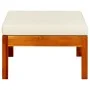 Reposapiés de jardín 2 unidades madera maciza de acacia de vidaXL, Otomanas de exterior - Ref: Foro24-310323, Precio: 84,92 €...