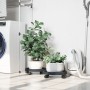 Soporte para plantas con ruedas 2 uds gris diámetro 34 cm 35 kg en Soportes para macetas | Comprar online en Foru.es