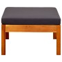 Reposapiés de jardín 2 unidades madera maciza de acacia de vidaXL, Otomanas de exterior - Ref: Foro24-310324, Precio: 83,16 €...
