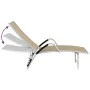 Tumbona de textilene y aluminio crema de vidaXL, Tumbonas - Ref: Foro24-310522, Precio: 131,36 €, Descuento: %
