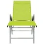 Green textilene and aluminum lounger by vidaXL, Loungers - Ref: Foro24-310524, Price: 106,50 €, Discount: %