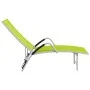Green textilene and aluminum lounger by vidaXL, Loungers - Ref: Foro24-310524, Price: 106,50 €, Discount: %
