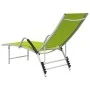 Green textilene and aluminum lounger by vidaXL, Loungers - Ref: Foro24-310524, Price: 106,50 €, Discount: %