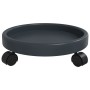 Soporte para plantas con ruedas 2 uds gris diámetro 34 cm 35 kg en Soportes para macetas | Comprar online en Foru.es