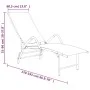 Green textilene and aluminum lounger by vidaXL, Loungers - Ref: Foro24-310524, Price: 106,50 €, Discount: %