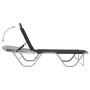 Tumbona de aluminio y textilene negro de vidaXL, Tumbonas - Ref: Foro24-310525, Precio: 143,84 €, Descuento: %