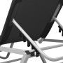 Tumbona de aluminio y textilene negro de vidaXL, Tumbonas - Ref: Foro24-310525, Precio: 143,84 €, Descuento: %