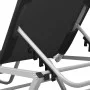 Tumbona de aluminio y textilene negro de vidaXL, Tumbonas - Ref: Foro24-310525, Precio: 140,98 €, Descuento: %