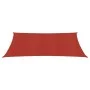 Toldo de vela rojo HDPE 160 g/m² 2x5 m de vidaXL, Sombrillas - Ref: Foro24-311616, Precio: 29,32 €, Descuento: %