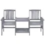 Garden chairs with solid acacia wood table 159x61x92 cm by vidaXL, Garden sets - Ref: Foro24-311884, Price: 135,96 €, Discoun...