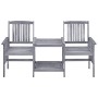 Sillas de jardín con mesita madera maciza acacia 159x61x92 cm de vidaXL, Conjuntos de jardín - Ref: Foro24-311884, Precio: 13...