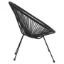 Moon Gartenstühle 2 Einheiten aus schwarzem Rattan von vidaXL, Gartenstühle - Ref: Foro24-312164, Preis: 166,39 €, Rabatt: %