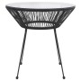 Mesa de comedor de jardín acero y vidrio negra Ø70x74 cm de vidaXL, Mesas de jardín - Ref: Foro24-312165, Precio: 102,56 €, D...