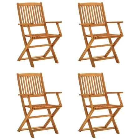 Klappbare Gartenstühle 4 Stück aus massivem Eukalyptusholz von vidaXL, Gartenstühle - Ref: Foro24-312450, Preis: 168,70 €, Ra...