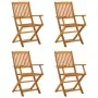 Klappbare Gartenstühle 4 Stück aus massivem Eukalyptusholz von vidaXL, Gartenstühle - Ref: Foro24-312450, Preis: 168,70 €, Ra...