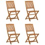 Sillas de jardín plegables 4 pzas madera maciza de eucalipto de vidaXL, Sillas de jardín - Ref: Foro24-312452, Precio: 164,15...