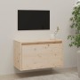 Armario de pared de madera maciza de pino 60x30x35 cm de vidaXL, Estantes y estanterías - Ref: Foro24-813445, Precio: 54,15 €...