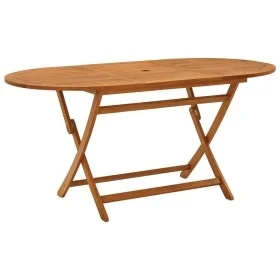 Mesa jardín plegable 160x85x75 cm madera maciza de eucalipto de vidaXL, Mesas de jardín - Ref: Foro24-312454, Precio: 137,71 ...