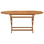 Mesa jardín plegable 160x85x75 cm madera maciza de eucalipto de vidaXL, Mesas de jardín - Ref: Foro24-312454, Precio: 144,74 ...