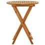 Mesa jardín plegable madera maciza de eucalipto Ø60x75 cm de vidaXL, Mesas de jardín - Ref: Foro24-312455, Precio: 59,73 €, D...