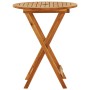 Mesa jardín plegable madera maciza de eucalipto Ø60x75 cm de vidaXL, Mesas de jardín - Ref: Foro24-312455, Precio: 59,74 €, D...