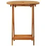 Mesa jardín plegable madera maciza de eucalipto Ø60x75 cm de vidaXL, Mesas de jardín - Ref: Foro24-312455, Precio: 59,73 €, D...
