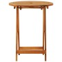 Mesa jardín plegable madera maciza de eucalipto Ø60x75 cm de vidaXL, Mesas de jardín - Ref: Foro24-312455, Precio: 59,74 €, D...