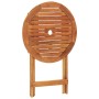 Mesa jardín plegable madera maciza de eucalipto Ø60x75 cm de vidaXL, Mesas de jardín - Ref: Foro24-312455, Precio: 59,74 €, D...