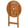 Mesa jardín plegable madera maciza de eucalipto Ø60x75 cm de vidaXL, Mesas de jardín - Ref: Foro24-312455, Precio: 59,74 €, D...