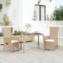 Set comedor de jardín 3 pzas con cojines ratán sintético beige en Conjuntos de jardín | Comprar online en Foru.es