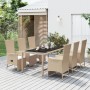 Set comedor de jardín 7 pzas con cojines ratán sintético beige en Conjuntos de jardín | Comprar online en Foru.es