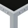 Mesa de jardín de acero y vidrio gris 130x130x72 cm de vidaXL, Mesas de jardín - Ref: Foro24-313086, Precio: 172,11 €, Descue...