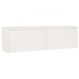 Armarios de pared 2 uds madera maciza pino blanco 60x30x35 cm de vidaXL, Estantes y estanterías - Ref: Foro24-813448, Precio:...