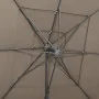 Sombrilla de 4 niveles con poste aluminio gris taupe 250x250 cm de vidaXL, Sombrillas - Ref: Foro24-313823, Precio: 193,08 €,...