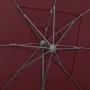 Sombrilla de 4 niveles con poste de aluminio burdeos 250x250 cm de vidaXL, Sombrillas - Ref: Foro24-313824, Precio: 193,08 €,...